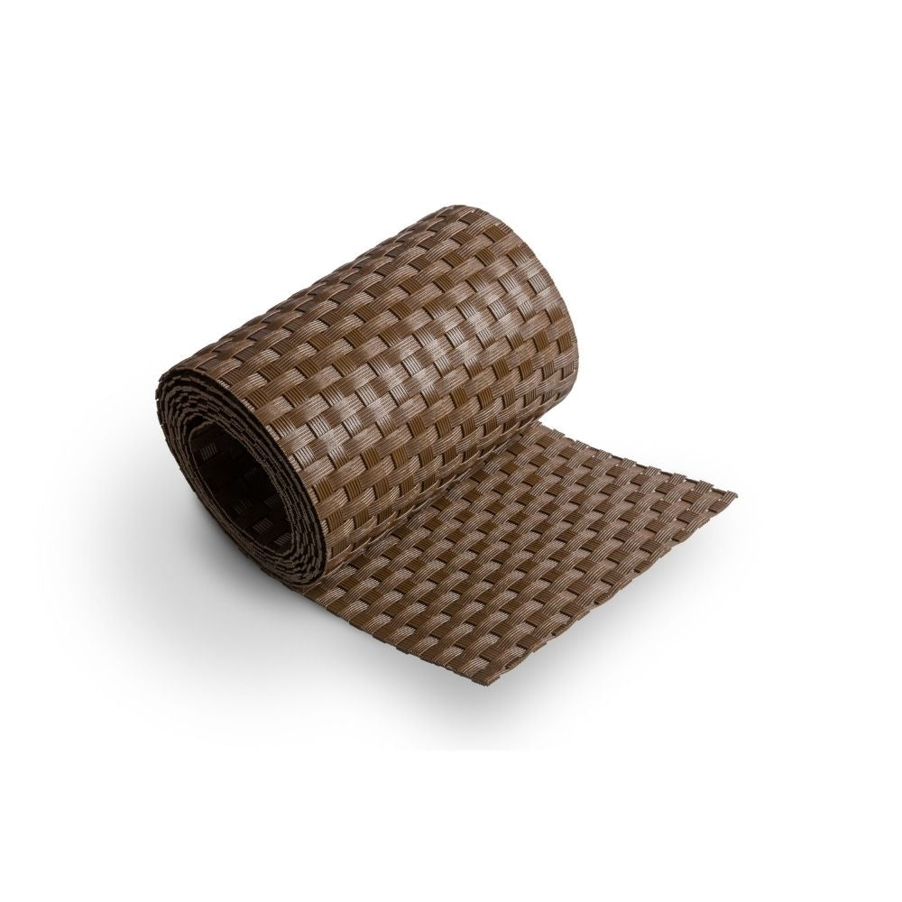 Rollo de Ratán Trenzado (Marrón) 19x255 cm