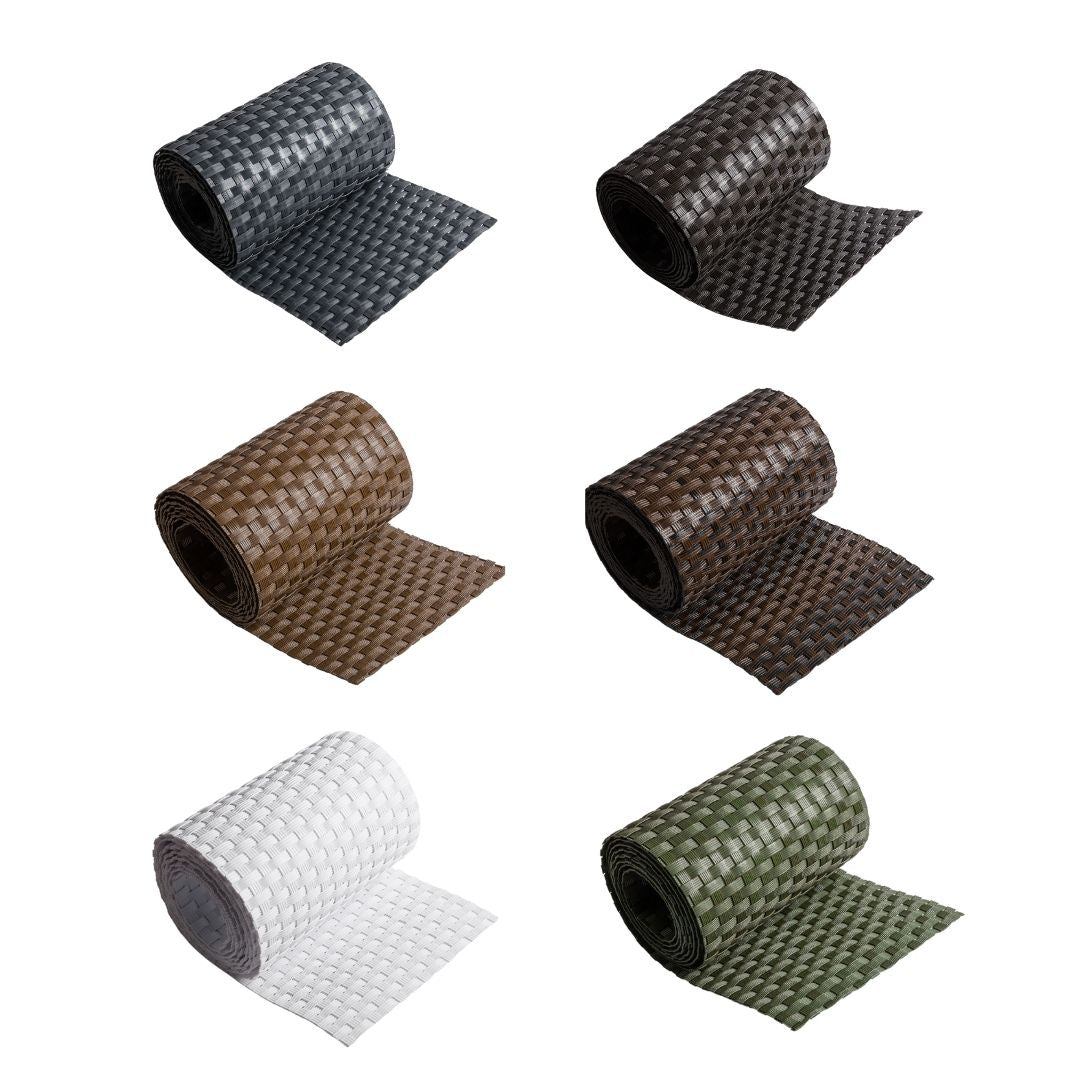 Rollo de Ratán Trenzado (Marrón) 19x255 cm