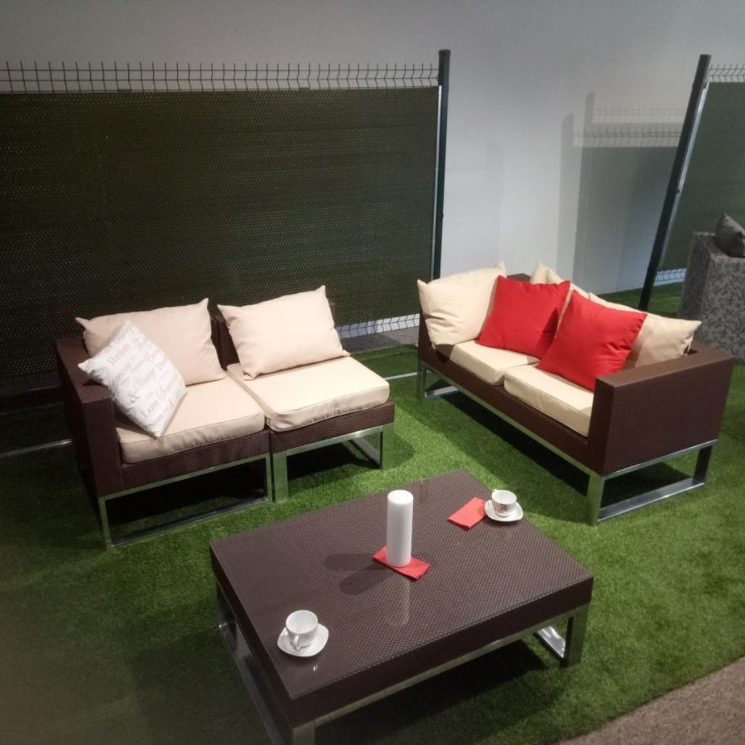 Rollo de Ratán Trenzado (Marrón) 19x255 cm