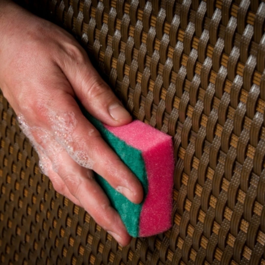 Rollo de Ratán Trenzado (Marrón) 19x255 cm