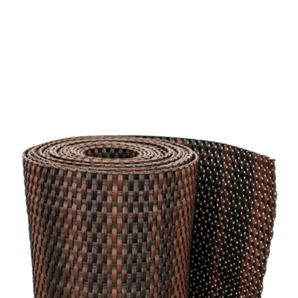 Rollo de Ratán Trenzado (Marrón y Negro) 90x300 cm