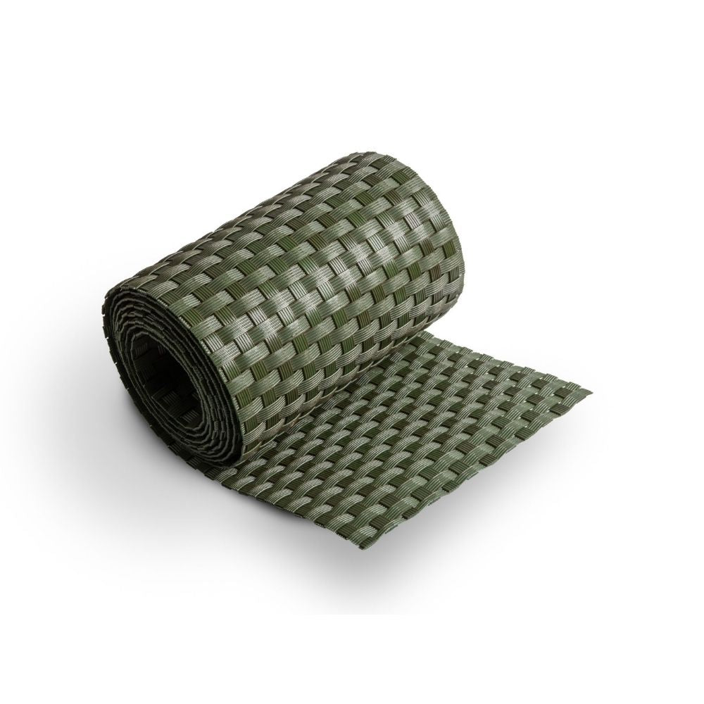 Rollo de Ratán Trenzado (Verde) 19x255 cm