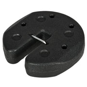 Outsunny Pack de 4 Pesos para Carpas Plegables Pesos para Cenador Rellenados con Cemento Bases para Toldo Pérgola Ø22x5,5 cm Negro