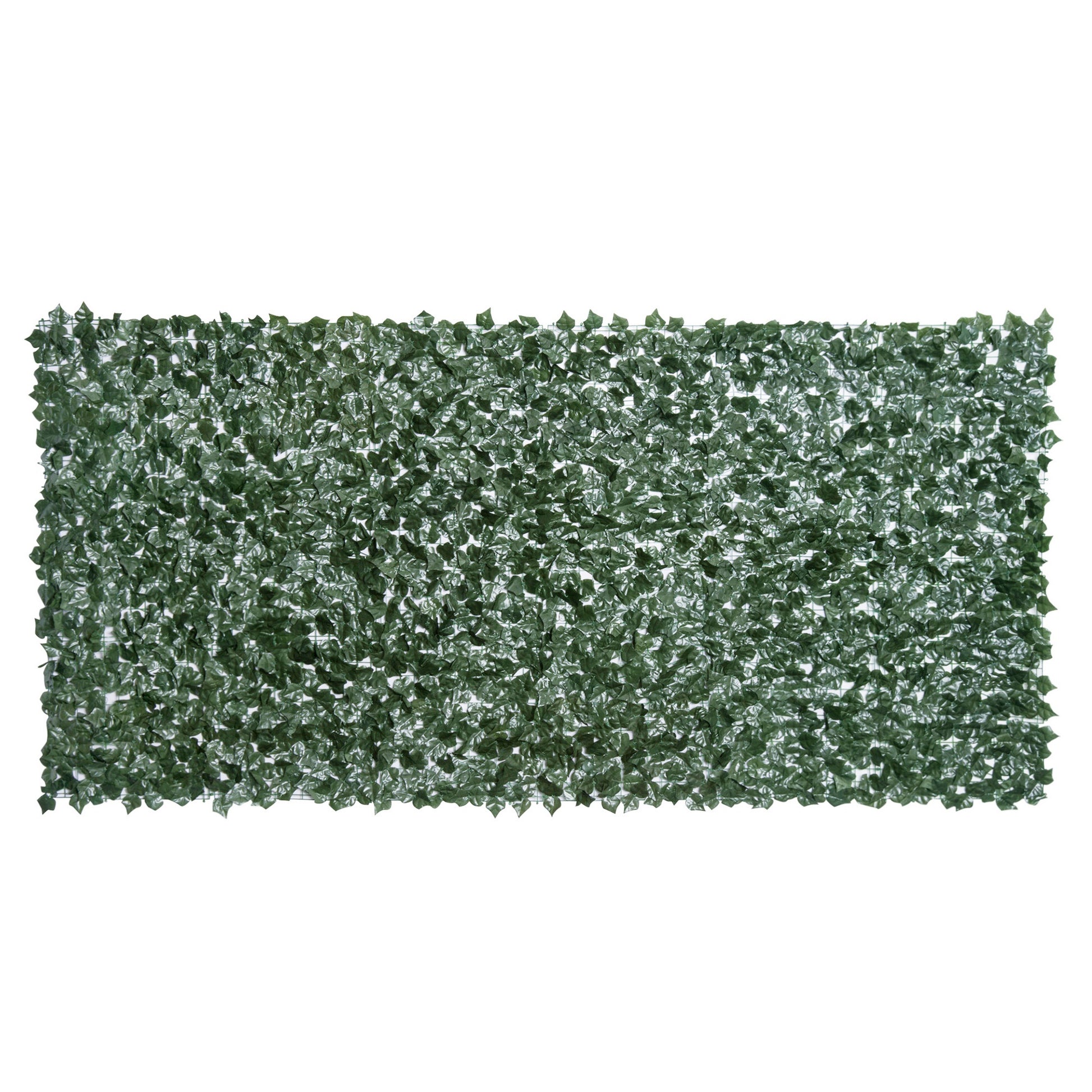 Outsunny Seto Artificial Ocultación Jardín en Rollo 3x1,5 m Pantalla de Valla de Privacidad de Hiedra Artificial para Terraza Balcón Exterior Decoración de Hojas Verde