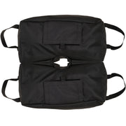 Outsunny Juego de 2 Bolsas de Arena Peso para Sombrilla 50 kg Soporte de Base con Pala y Asas Cubierta de Tela Oxford Impermeable para Exterior 50x25x18 cm Negro