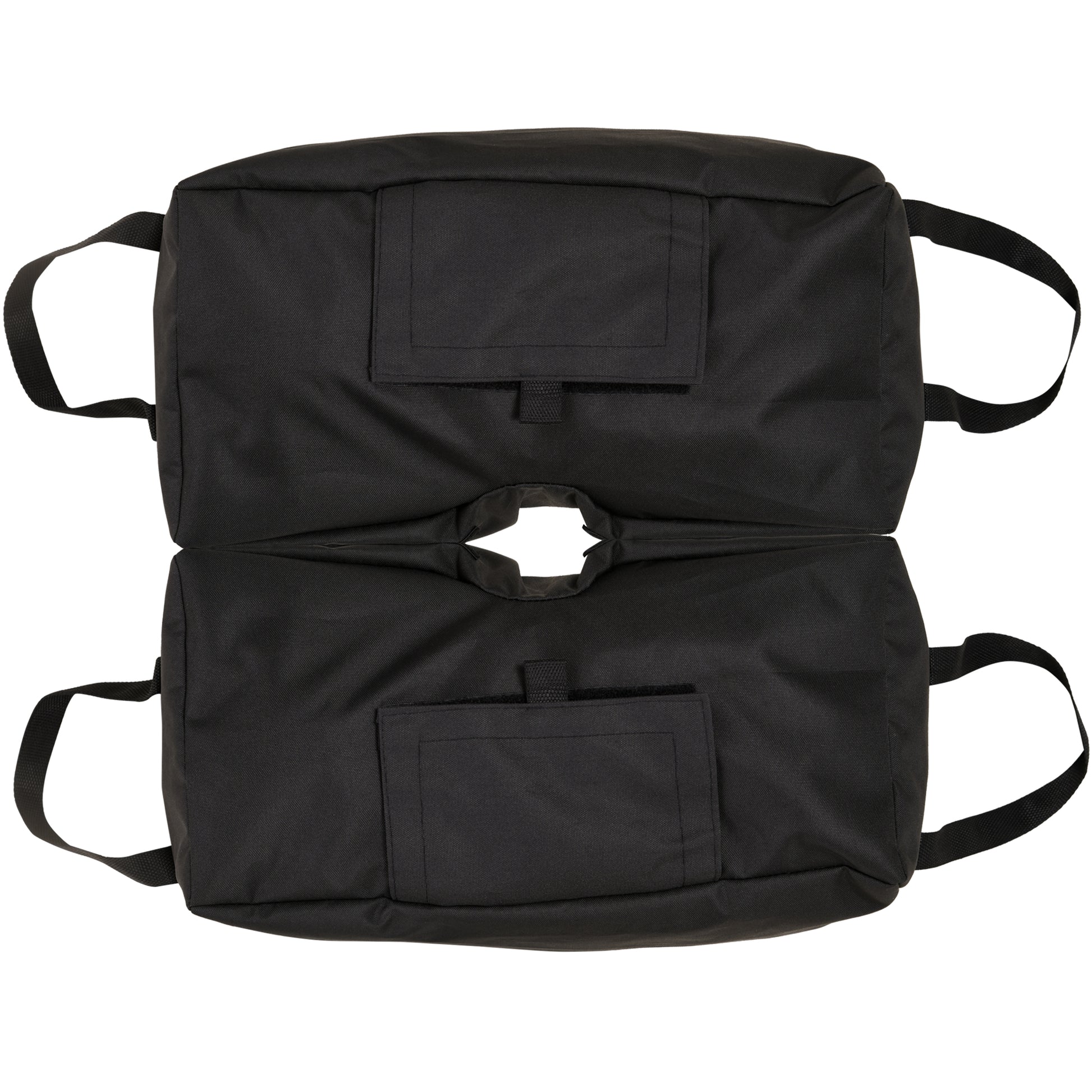 Outsunny Juego de 2 Bolsas de Arena Peso para Sombrilla 50 kg Soporte de Base con Pala y Asas Cubierta de Tela Oxford Impermeable para Exterior 50x25x18 cm Negro
