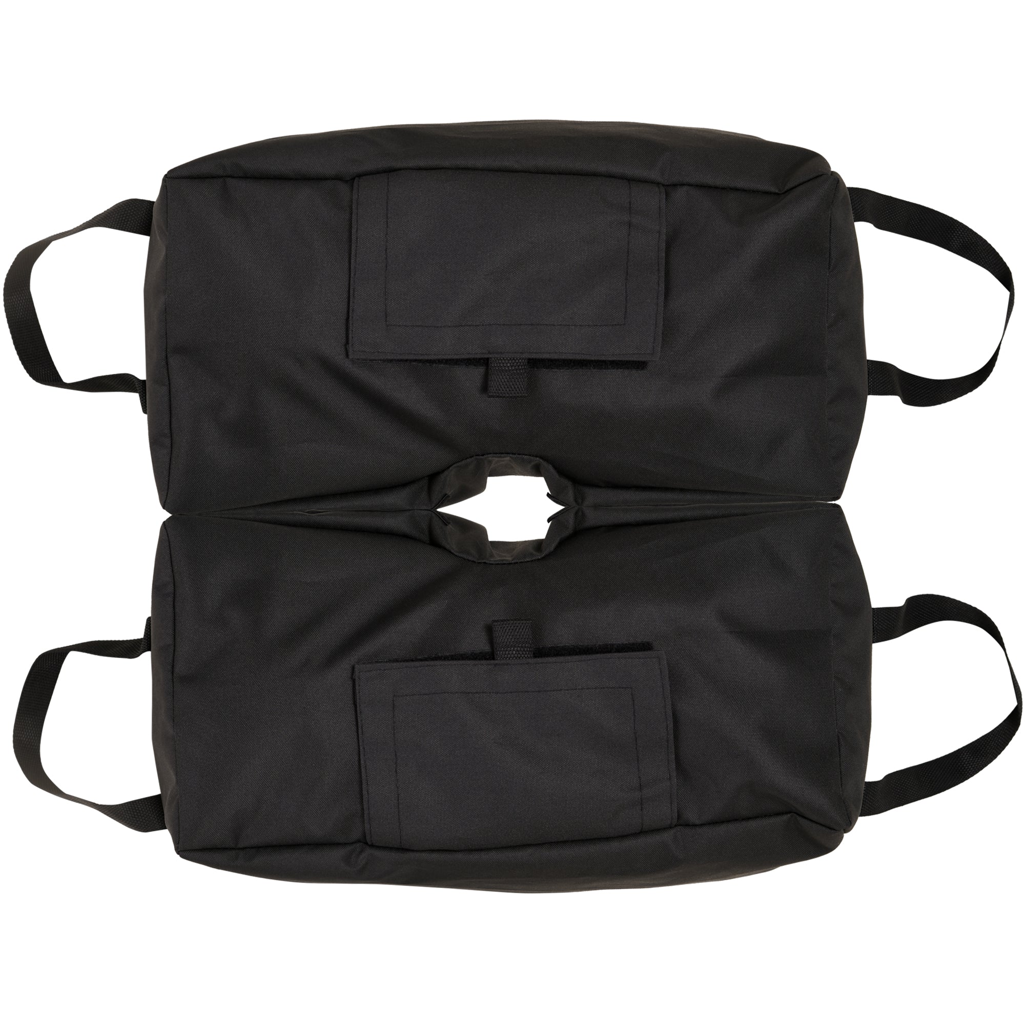 Outsunny Juego de 2 Bolsas de Arena Peso para Sombrilla 50 kg Soporte de Base con Pala y Asas Cubierta de Tela Oxford Impermeable para Exterior 50x25x18 cm Negro