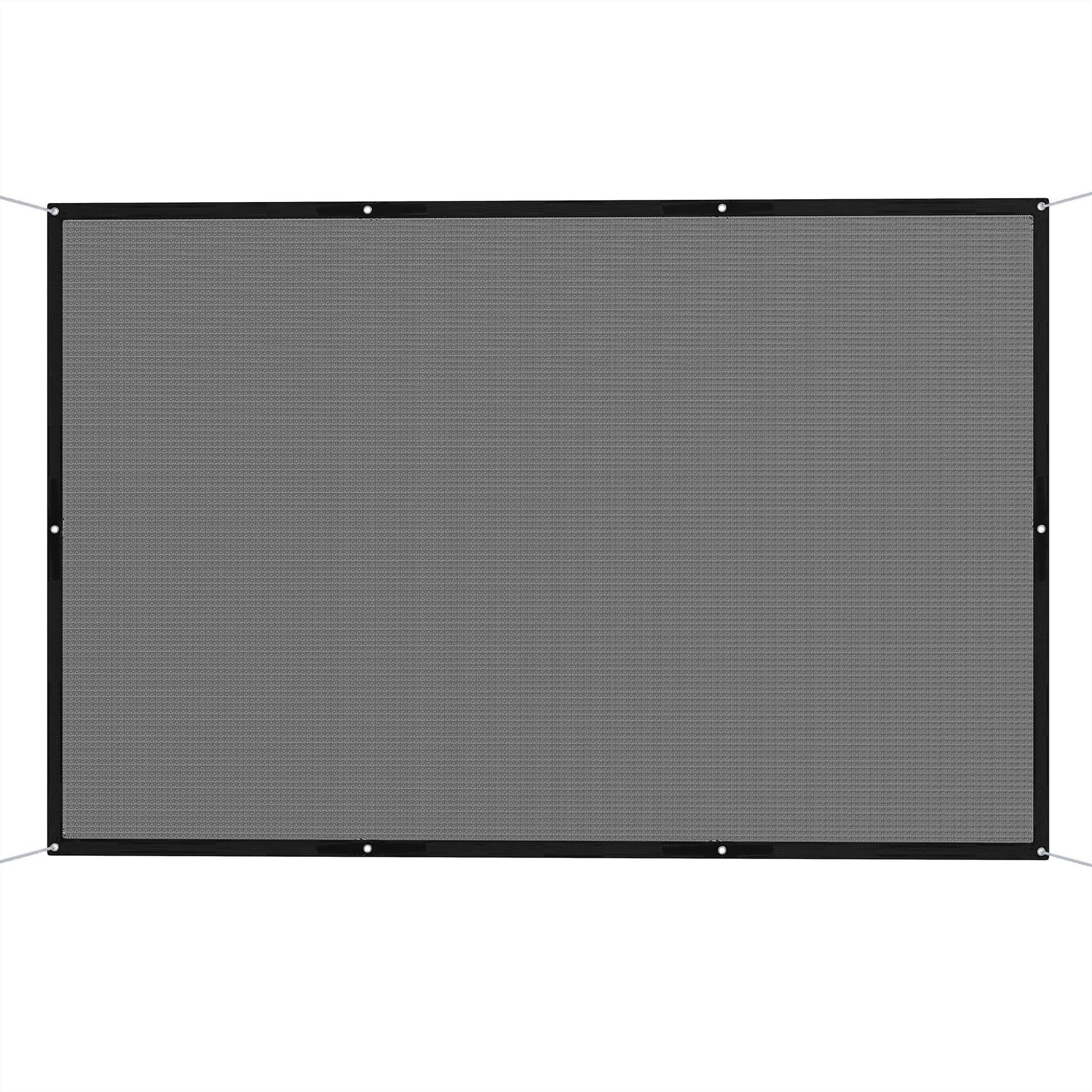 Outsunny Toldo Vela de Sombra Rectangular 3x2 m Toldo de Jardín Protección Solar 65% Transpirable y Anticongelante para Patio Terraza Balcón Negro