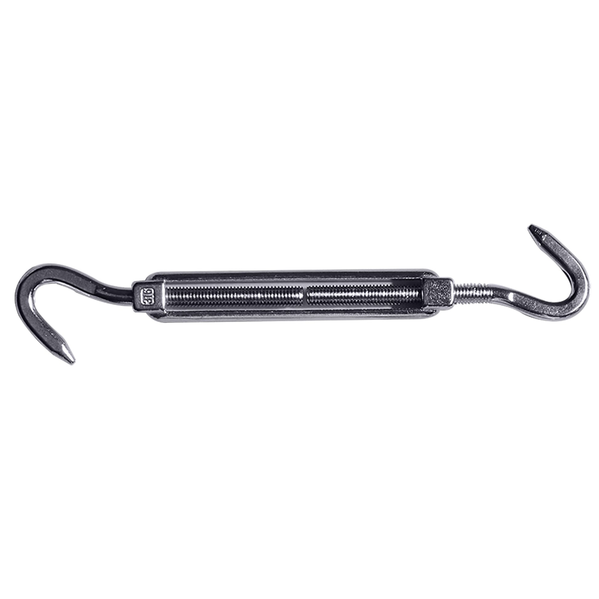Outsunny Toldos Accesorios para Toldo Vela Cuerda Gancho Conjunto Fijacion de Acero Inoxidable