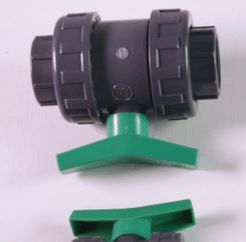 Válvula de Esfera PVC con Acoples.
