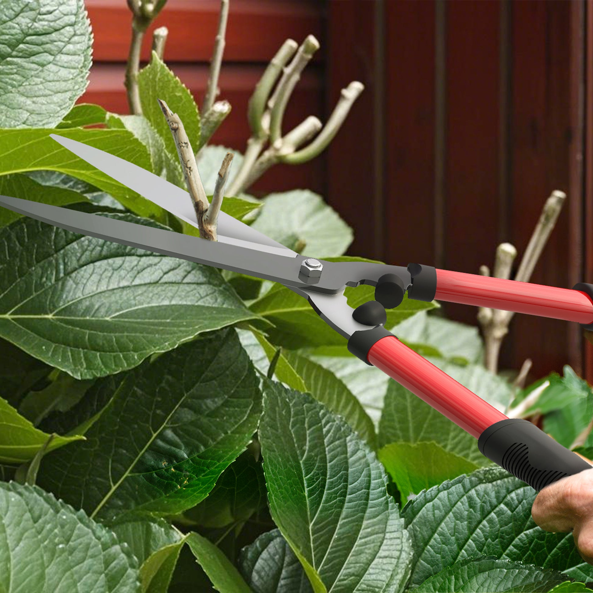 Outsunny Juego de Herramientas para Jardín de 3 Piezas Juego de Herramientas Jardinería con Tijeras de Jardín Cortarramas Tijeras de Podar y Mangos de Goma Antideslizantes Ligera Para Podar Plantas