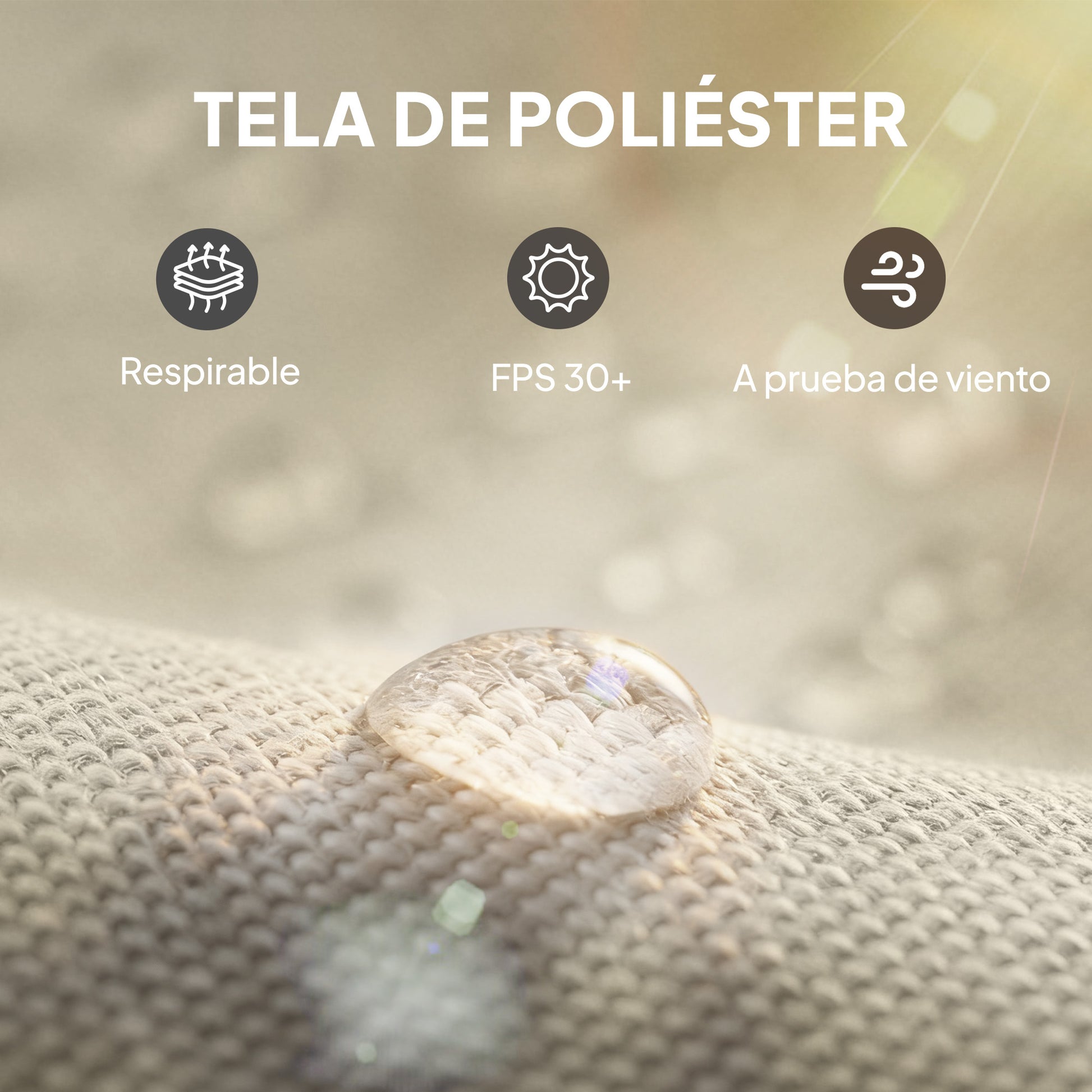 Outsunny 4 Paredes Laterales para Cenador, 3x3 m, Laterales de Carpa con 8 Ventanas de Malla Enrollables, Protección UV 30+, Impermeable, Reemplazo Lateral para Carpa de Jardín, Gris Claro