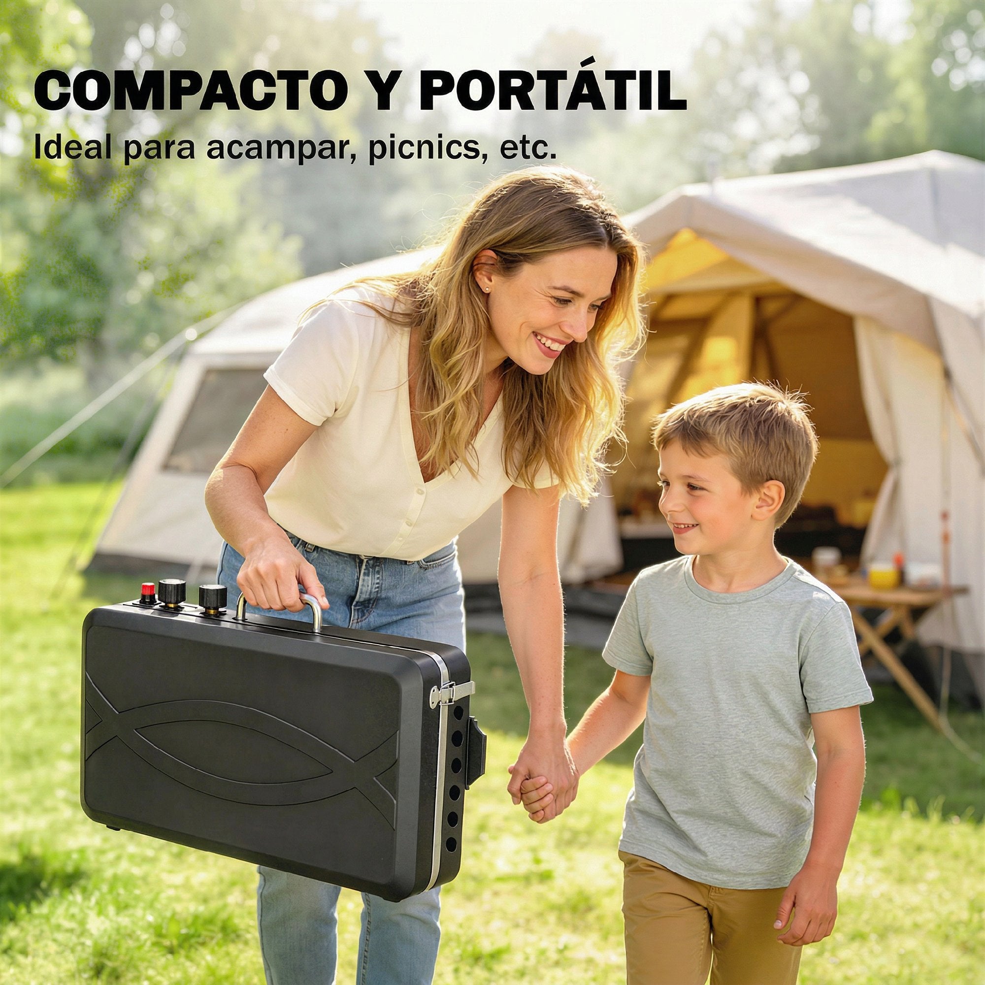 Outsunny Barbacoa de Gas Portátil 2 en 1, Barbacoa de Gas Propano 7 kW de Mesa o de Pie con Plancha Grande, Patas Desmontables, Protectores de Viento, para Picnic, Camping, Negro