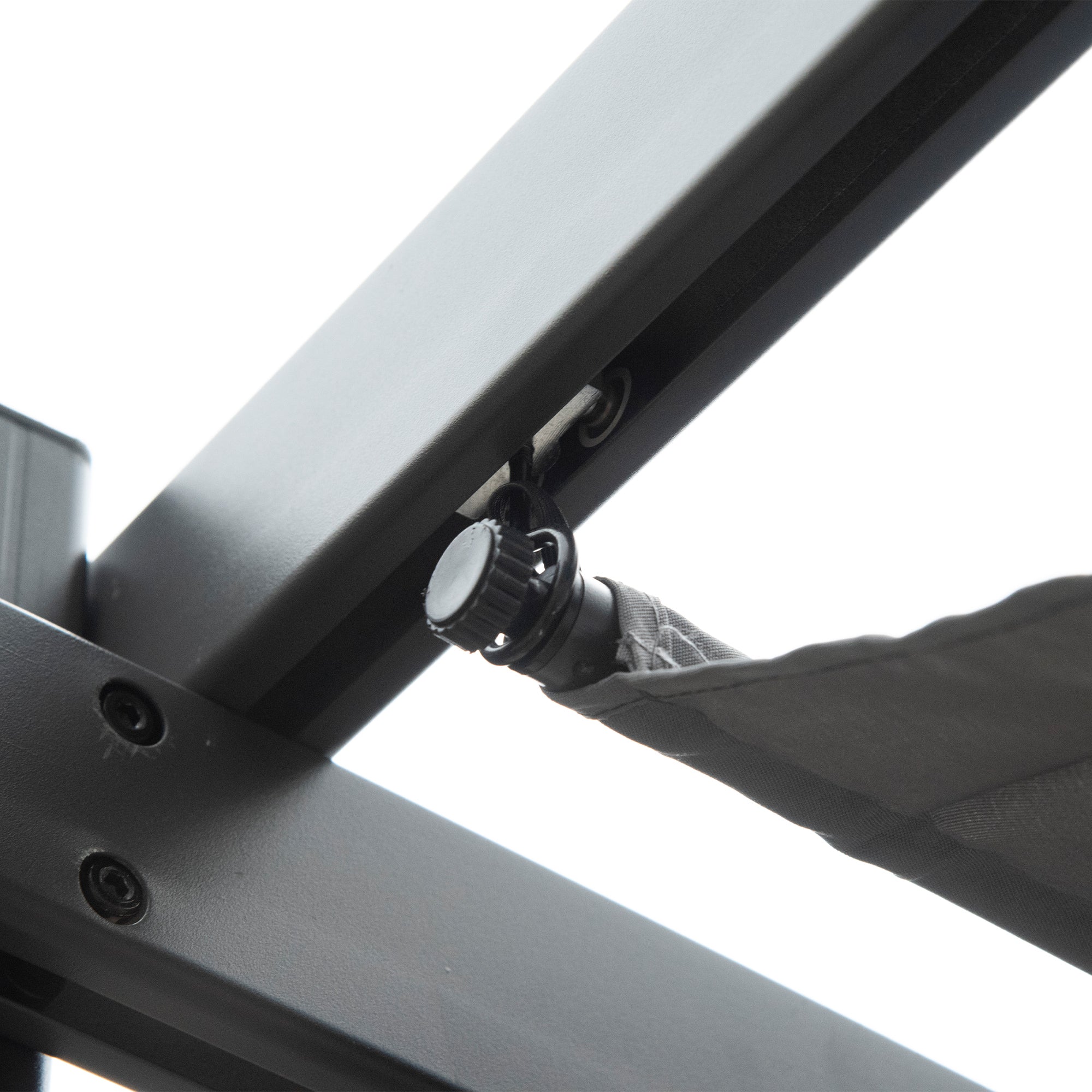 Outsunny Pérgola de Jardín 3x3 m con Techo Retráctil, Cenador de Jardín con Protección UPF30+, Orificios de Drenaje, Estructura de Aluminio, Pabellón para Patio, Terraza, Exterior, Gris Oscuro
